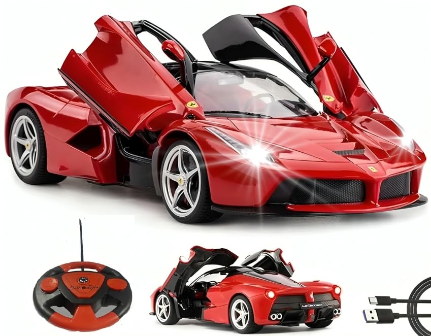 New Sports Car with Openable Doors Toys for Kids Rechargeable Remote Control Car