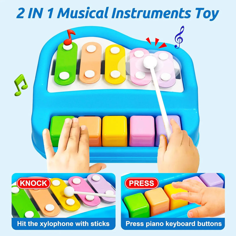 Knock Piano for Kids – Colorful Musical Toy 🎹✨