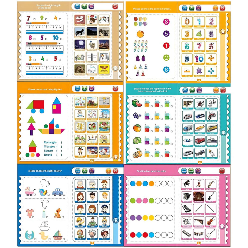 Smart Talking Book for Kids – Interactive Learning with Sounds & Activities 📚🎶