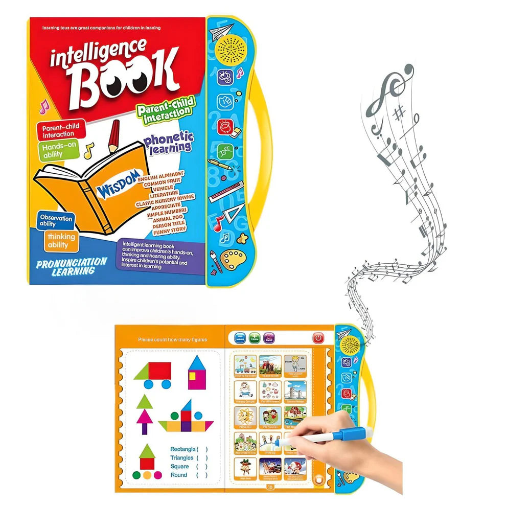 Smart Talking Book for Kids – Interactive Learning with Sounds & Activities 📚🎶