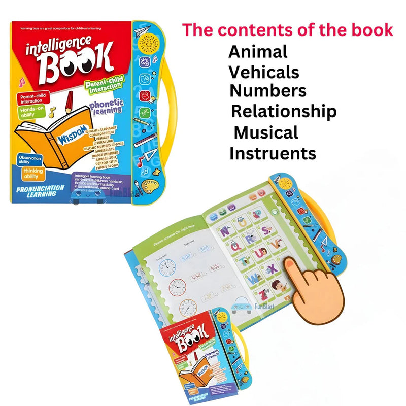 Smart Talking Book for Kids – Interactive Learning with Sounds & Activities 📚🎶