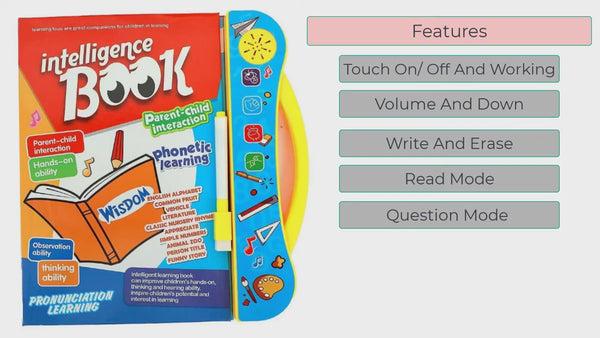 Smart Talking Book for Kids – Interactive Learning with Sounds & Activities 📚🎶